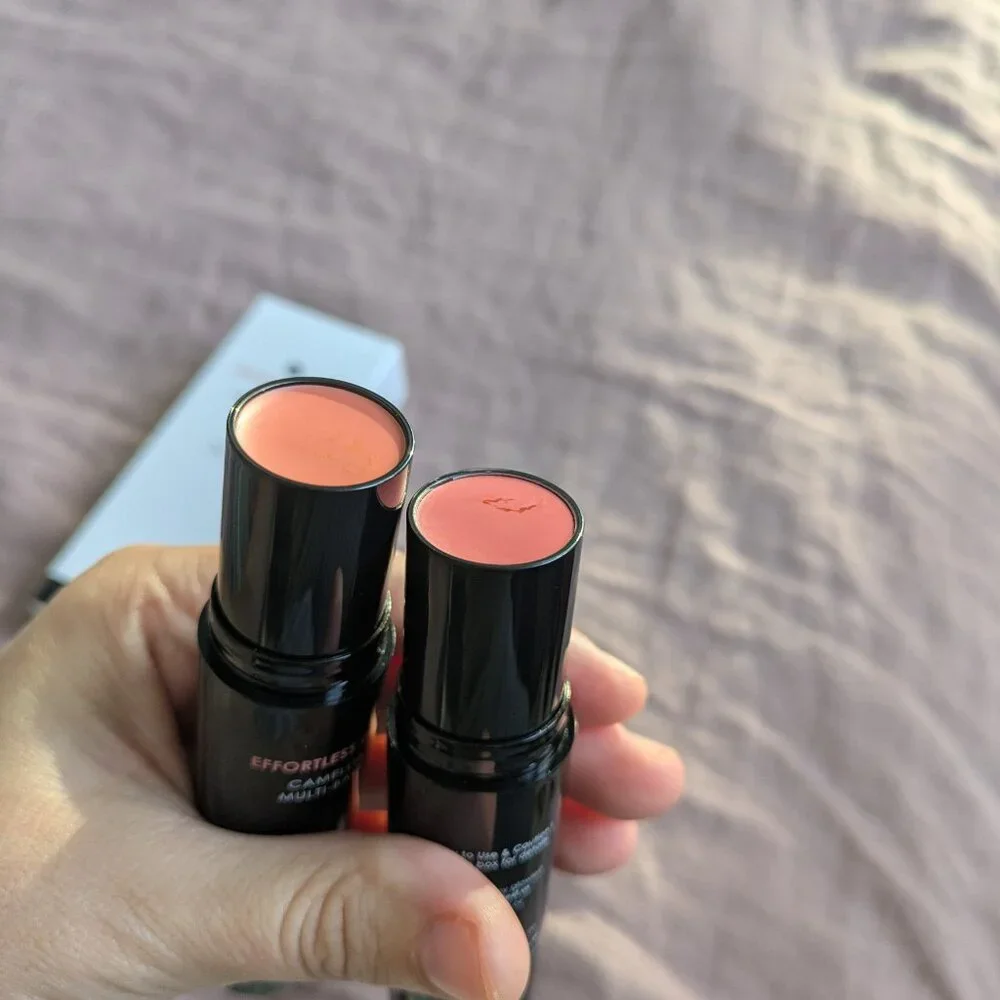 🌸 NIB gloweist Effortless Glow Camellia Multi Balm Duo Dusty Rose & Pink Crush